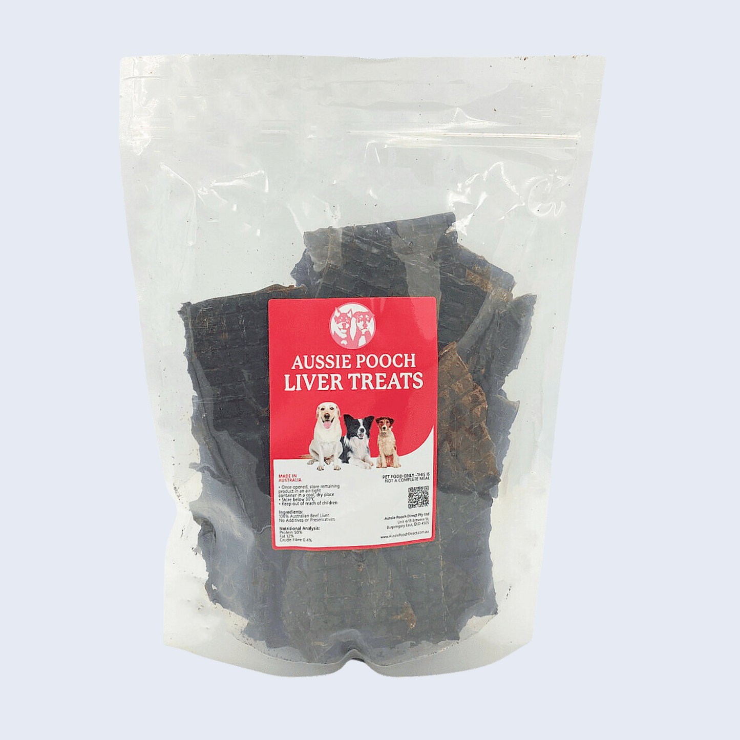 100% Australian Beef Liver Treats for dogs 1kg