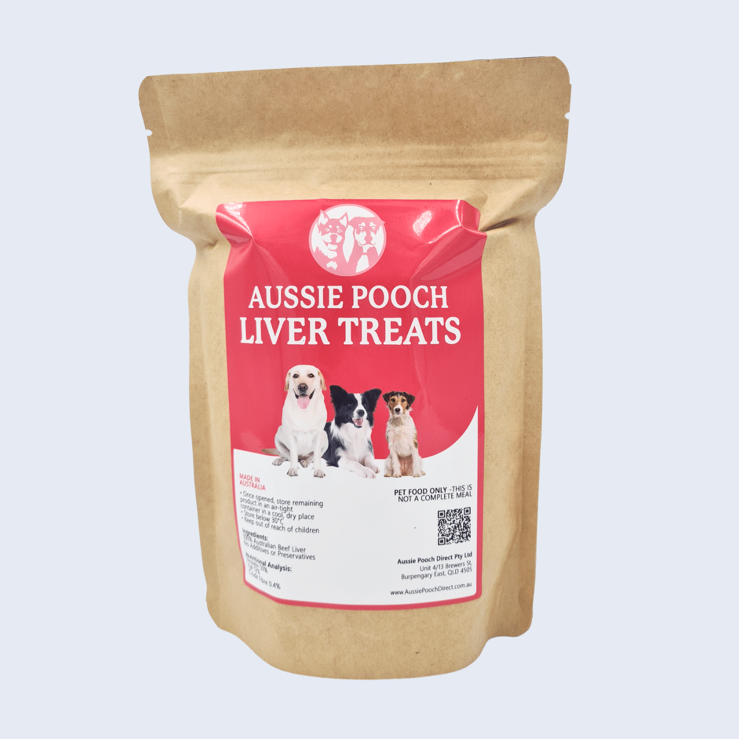 100% Australian Beef Liver Treats for dogs 200g