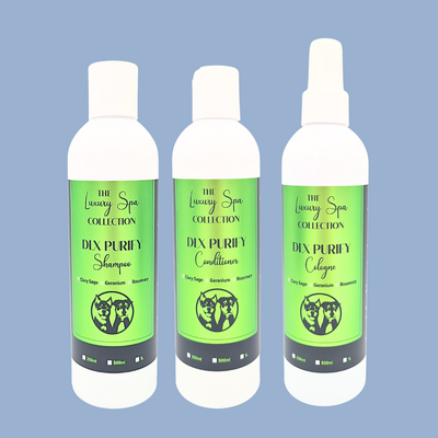 Aussie Pooch Luxury Spa DLX Purify Grooming Shampoo & Conditioner Bundle – Emphasises purifying & revitalising properties, ideal for deep cleansing