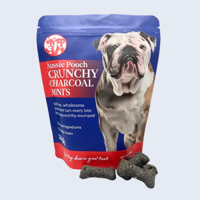 Aussie Pooch Mini Biscuits 500g - Charcoal