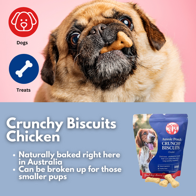 Aussie Pooch Crunchy Biscuits Chicken 1kg