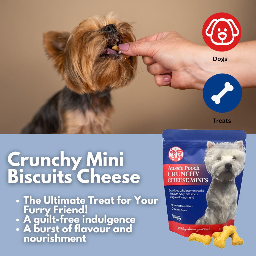 Aussie Pooch Mini Biscuits 500g - Cheese