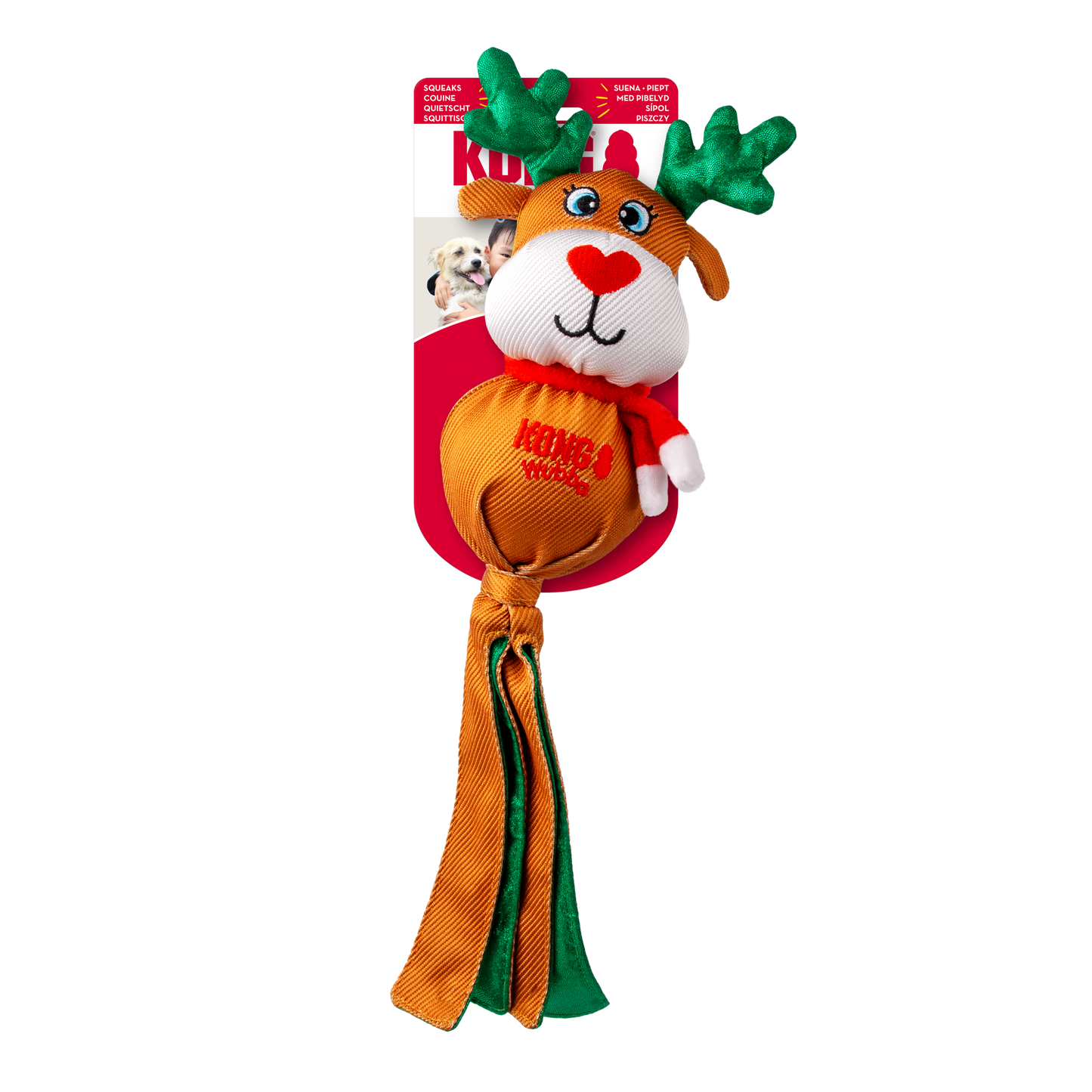 KONG Holiday Wubba Assorted Large