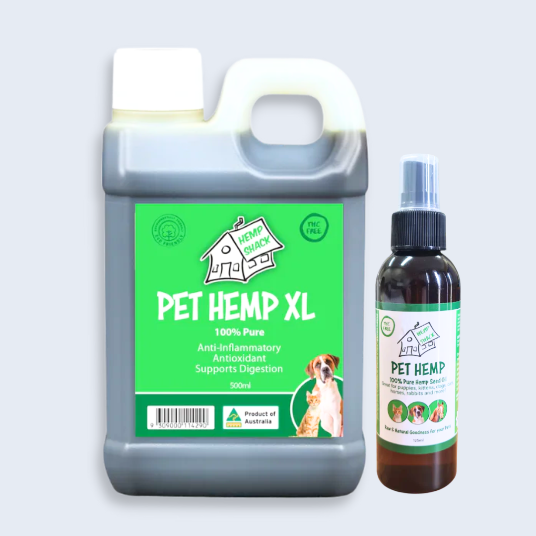 Pet Hemp Spray 125ml + Pet Hemp 500ml Refill bundle