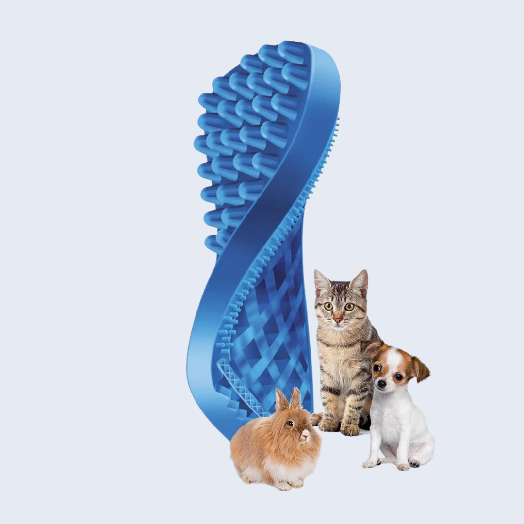 Pet + Me Silicon Brush - Blue