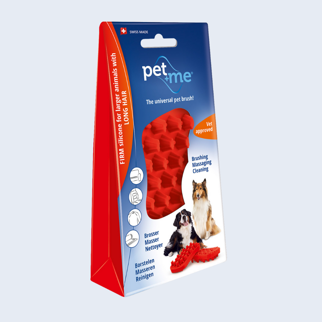 Pet + Me Silicon Brush - Red