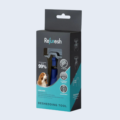 Refuresh Small size Gentle Deshedding Brush Tool for Pets with Long Hair