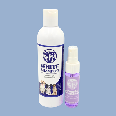 Aussie Pooch Bright White Dog Shampoo Bundle – Stain & Yellowing Defense