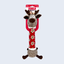 KONG Holiday Shakers Luvs Christmas Reindeer