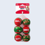 KONG Holiday SqueakAir Christmas Balls 6pk Medium