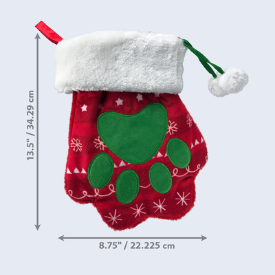 KONG Holiday Christmas Paw Stocking