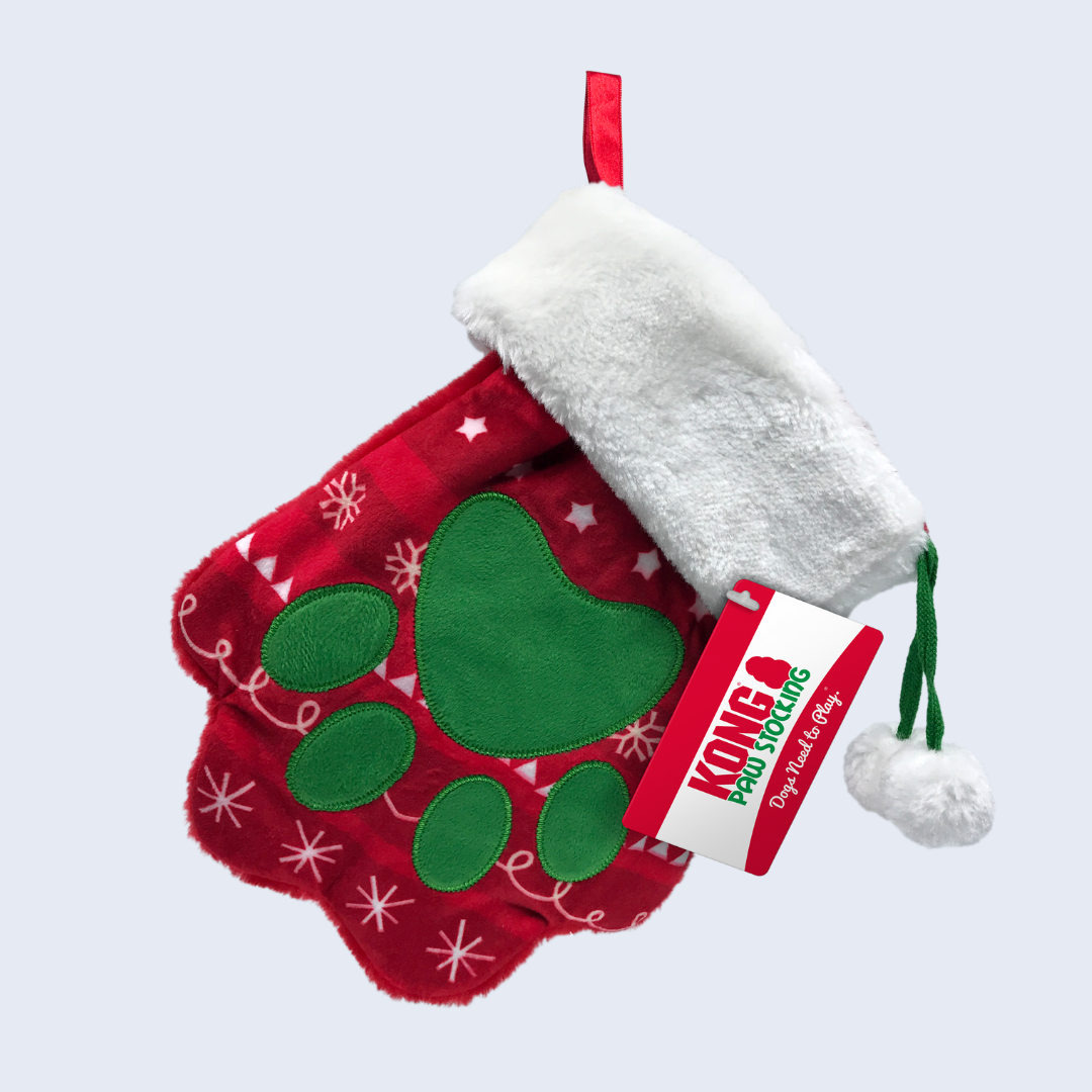 KONG Holiday Christmas Paw Stocking